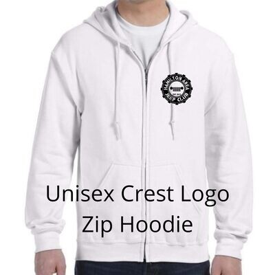HAJC Unisex Crest Logo Zip Hoodie