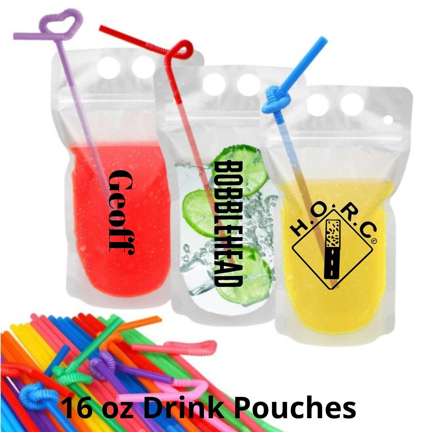 HORC 17 oz Logo Drink Pouch