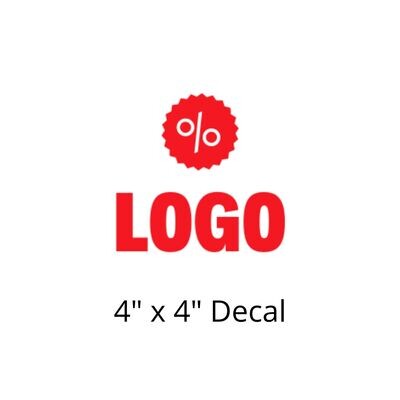 Sample 4&quot; x 4&quot; Permanent Decal