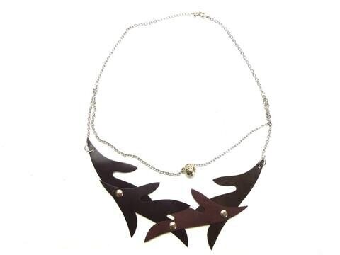 Necklace Leaves Chains