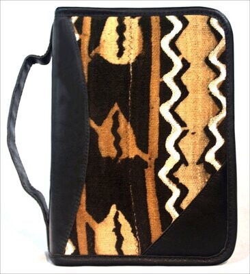 Bible Case in African Mudcloth and Leather