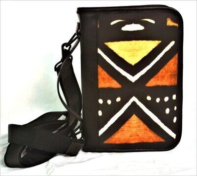 Bible Case DLX in African Mudcloth Print and Leather