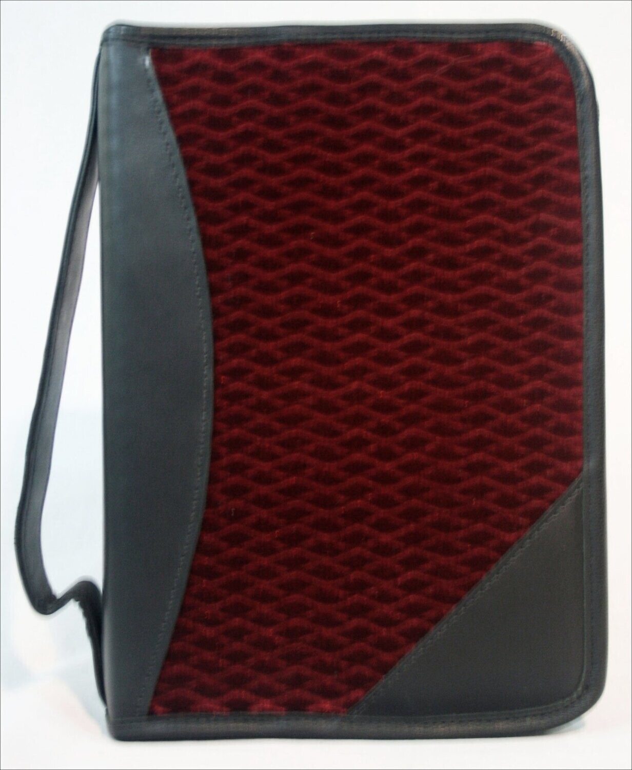 Bible Case with Back Pocket in Fabric and Leather