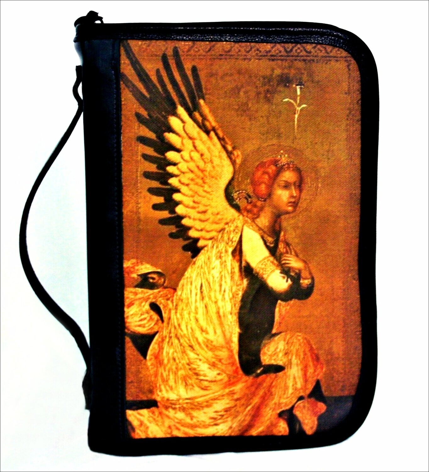 Bible Case in Printed Fabric and Leather