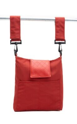 WheelCaddy Vertical With Swivels & Flap in Acrylic Fabric Red