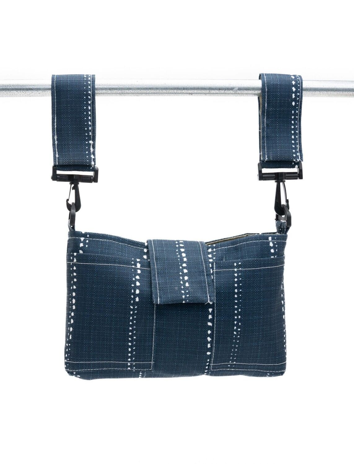 WheelCaddy With Swivels & Flap in Acrylic Fabric Saphire