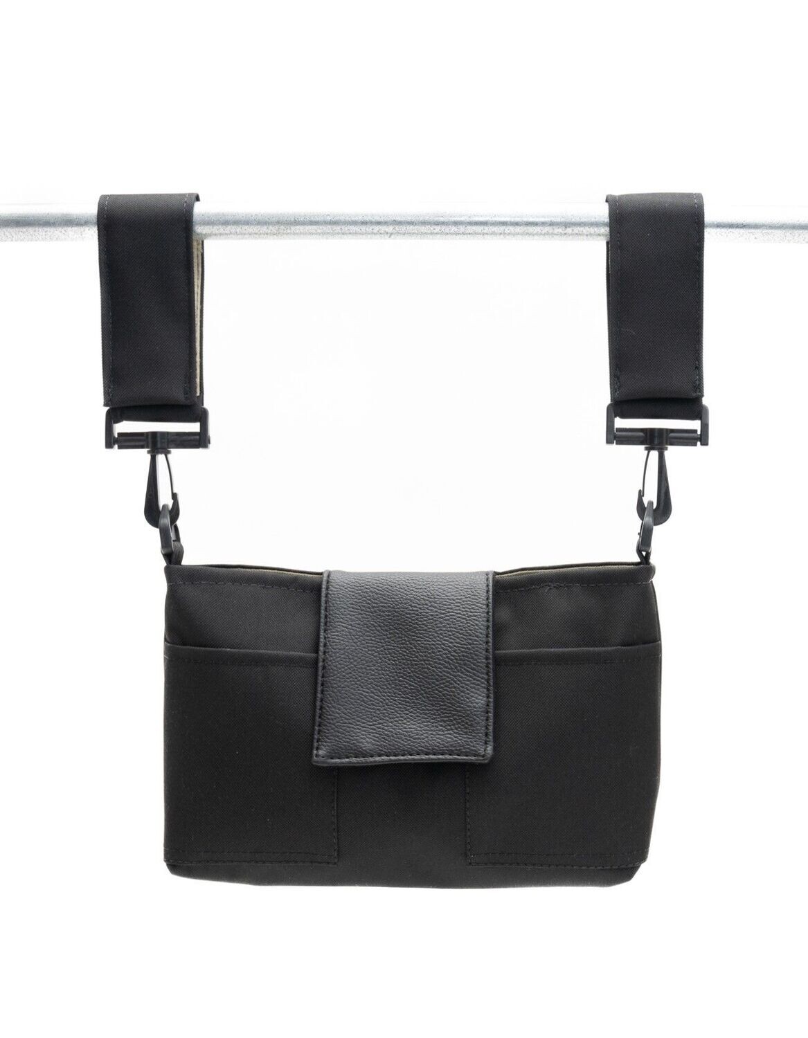 WheelCaddy With Swivels & Flap in Cordura Fabric Black