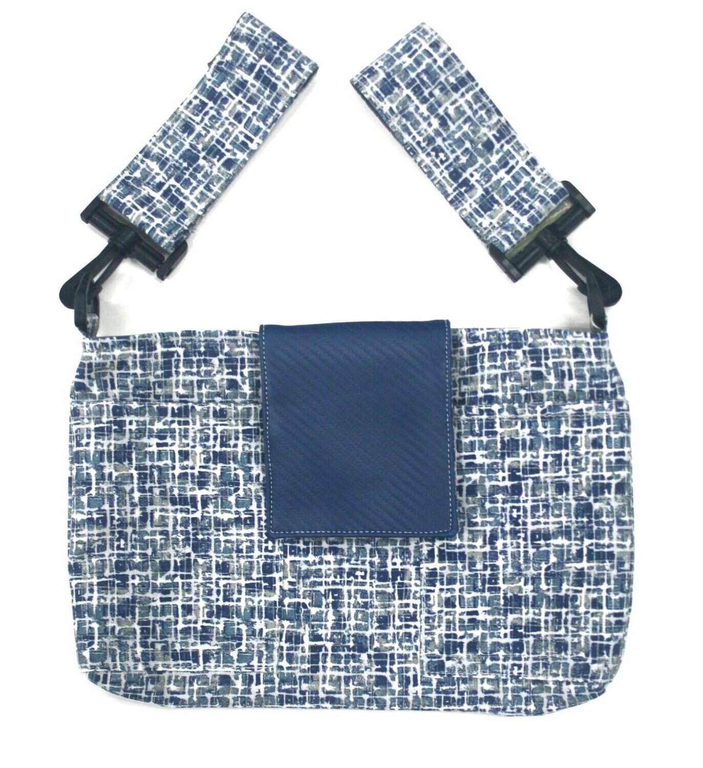 WheelCaddy With Swivels & Flap in Cotton  Fabric Coastal
