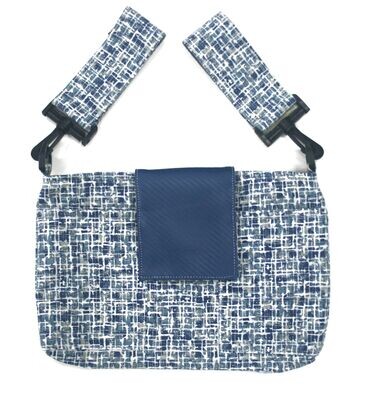 WheelCaddy With Swivels & Flap in Cotton Fabric Coastal