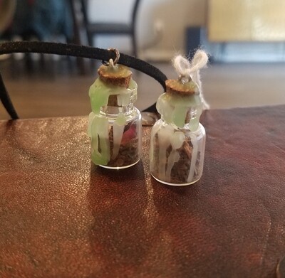 Luck &amp; Fortune Spell Jar Necklace