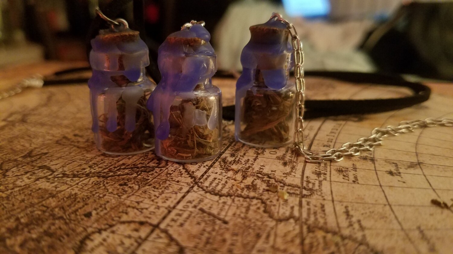 Peace &amp; Tranquility Spell Jar Necklace