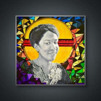 (Original) Gladiolus In The Valley, Sister Thea Bowman