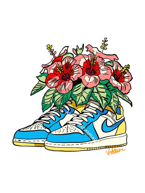 “Hibiscus Kicks” DESIGNED by VADAMS