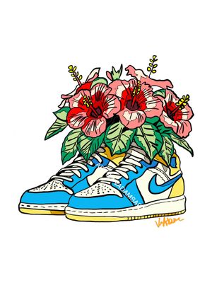“Hibiscus Kicks” DESIGNED by VADAMS