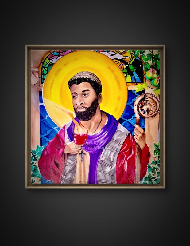 “An Unlikely Aquilegia” St. Augustine Of Hippo (Acrylic Print)