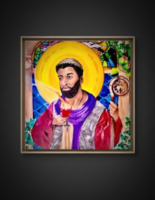 “An Unlikely Aquilegia” St. Augustine Of Hippo (Acrylic Print)