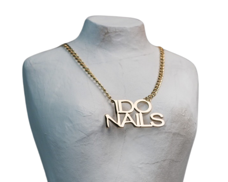 I Do Nails Necklace (Gold)