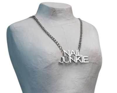 Nail Junkie Necklace (Silver)