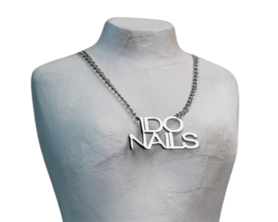 I Do Nails Necklace (Silver)