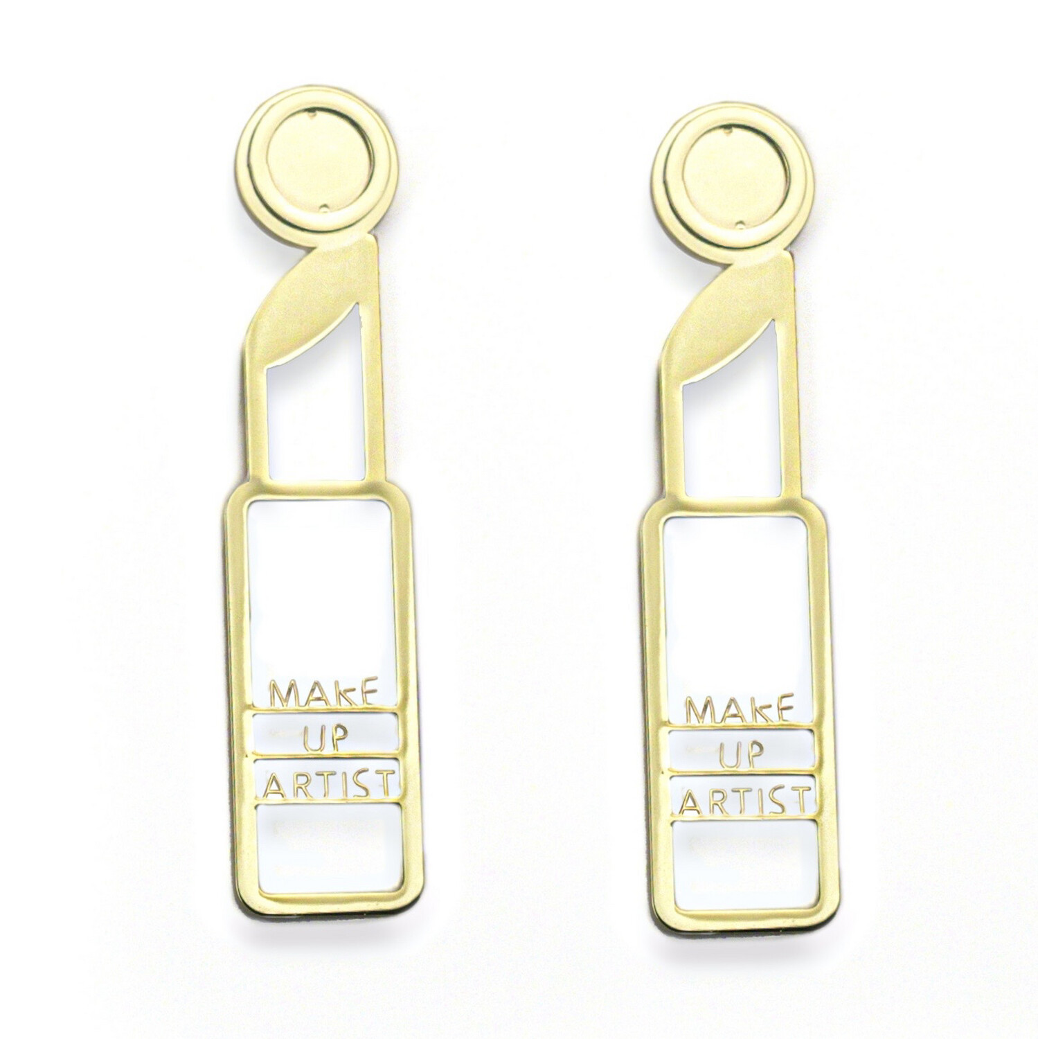 Make Up Artist Earrings (Gold)