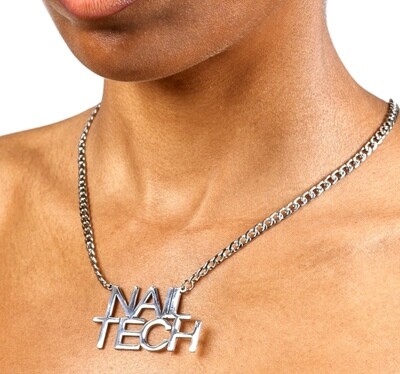 Nail Tech Necklace (silver)