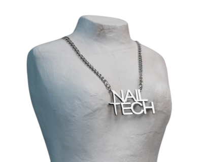 Nail Tech Necklace (silver)