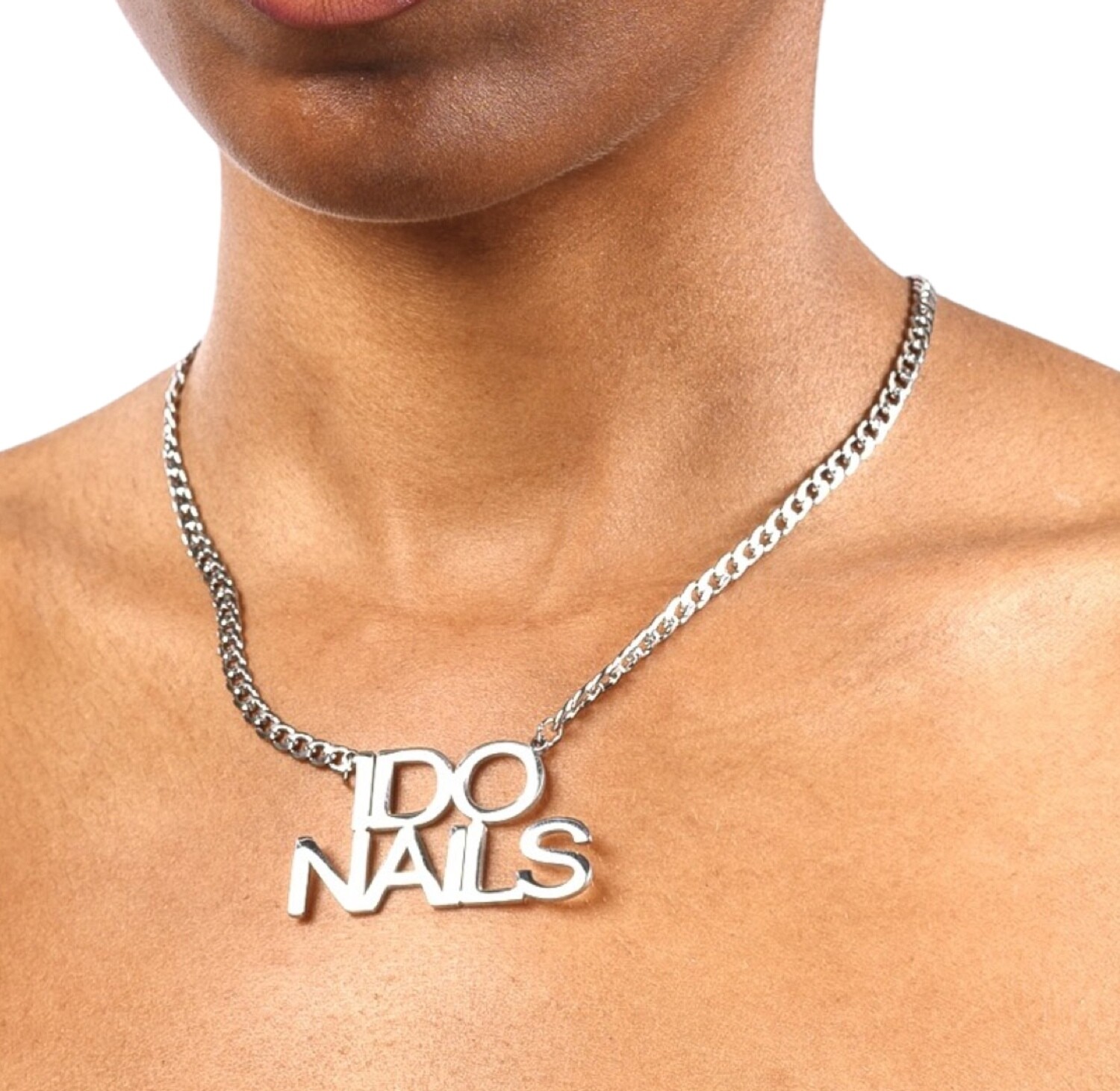 I Do Nails Necklace (silver)