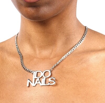 I Do Nails Necklace (silver)