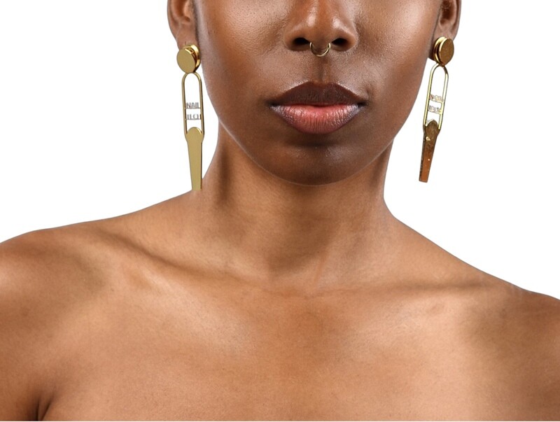 Nail Tech Earrings (Gold)