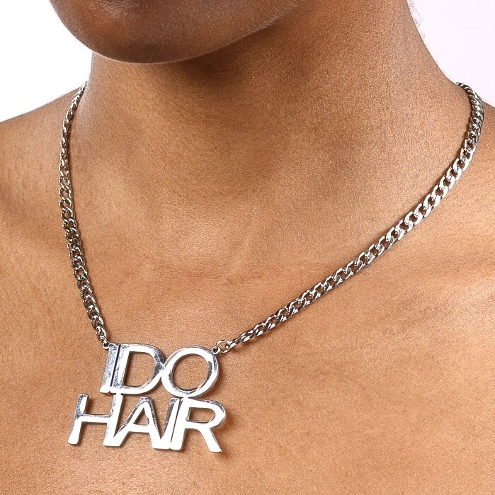 I Do Hair Necklace (silver)