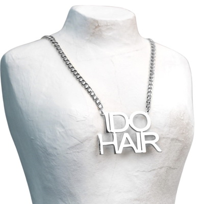 I Do Hair Necklace (silver)