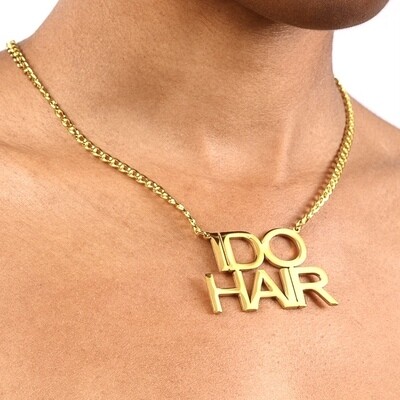 I Do Hair Necklace 18K gold)