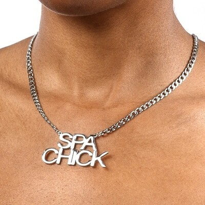 Spa Chick Necklace  (silver)