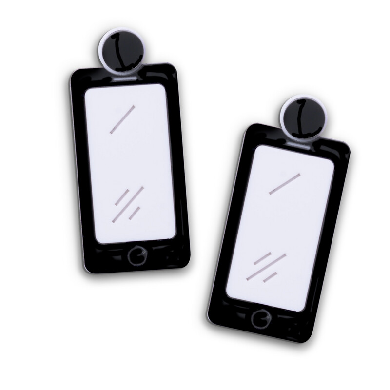 IPhone Earrings w/NFC Chip (Black)