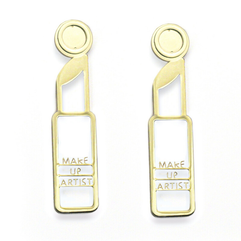 Make Up Artist Earrings (Gold)
