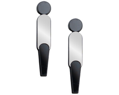 Finger Nail Earrings w/NFC Chip (Mirror Silver)