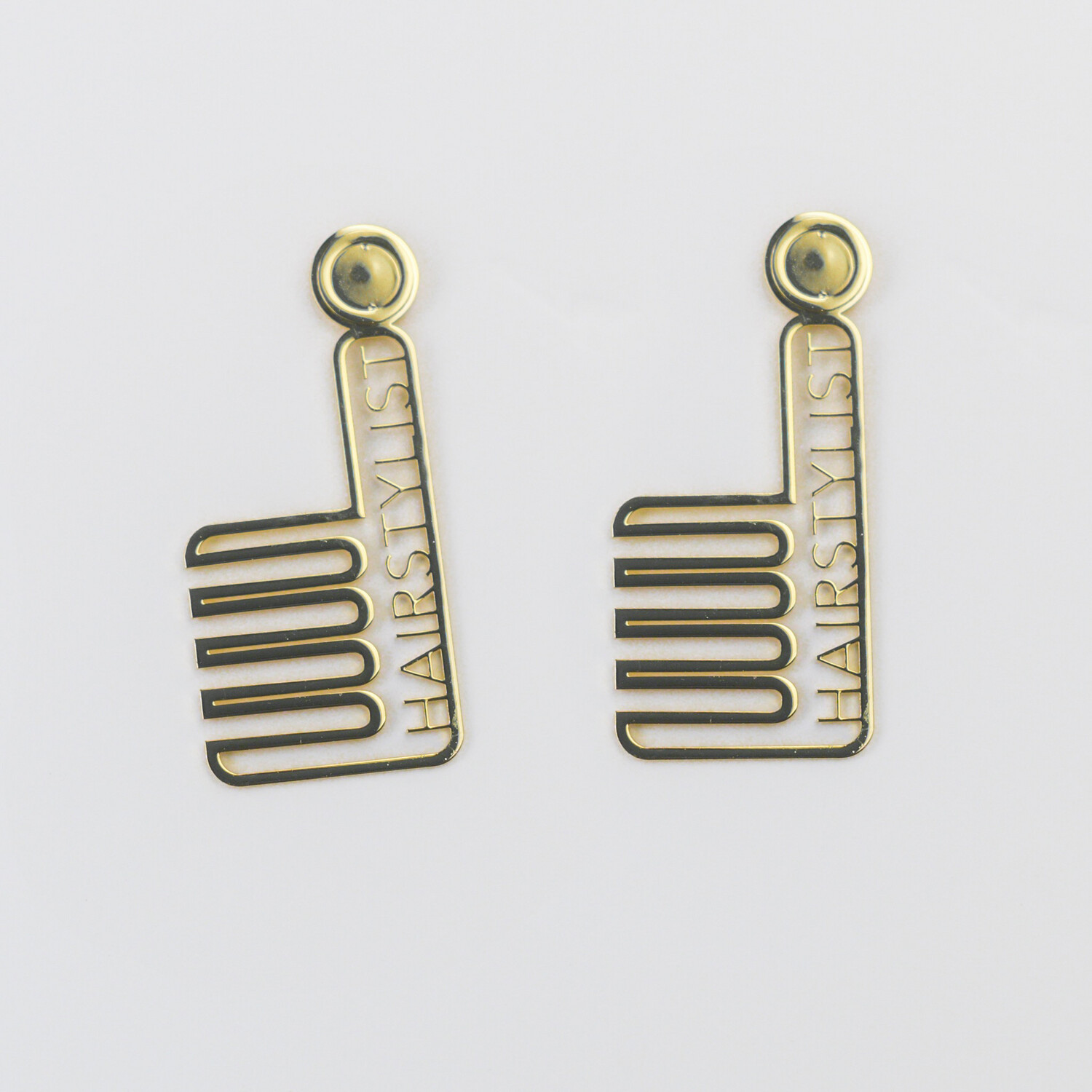 Hairstylist Earrings (Gold)