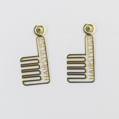 Hairstylist Earrings (Gold)