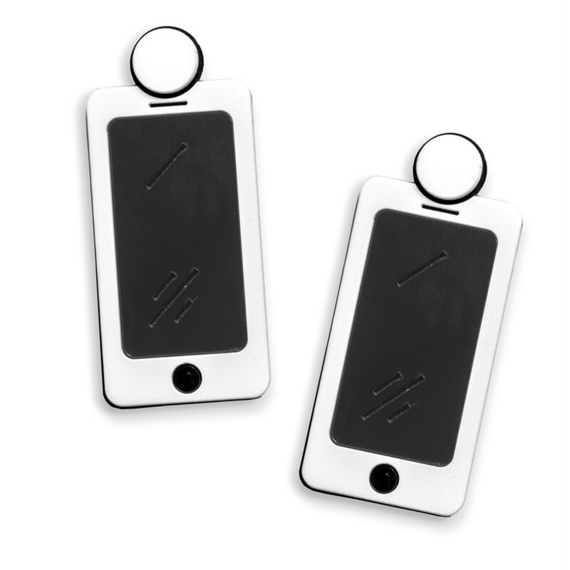 IPhone Earrings w/NFC Chip (White)