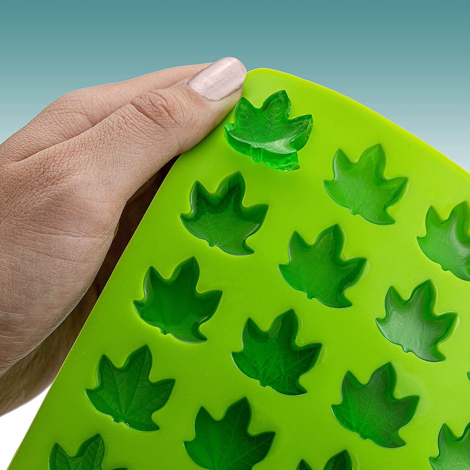 Gummy Weed Leaf Mold with Dropper