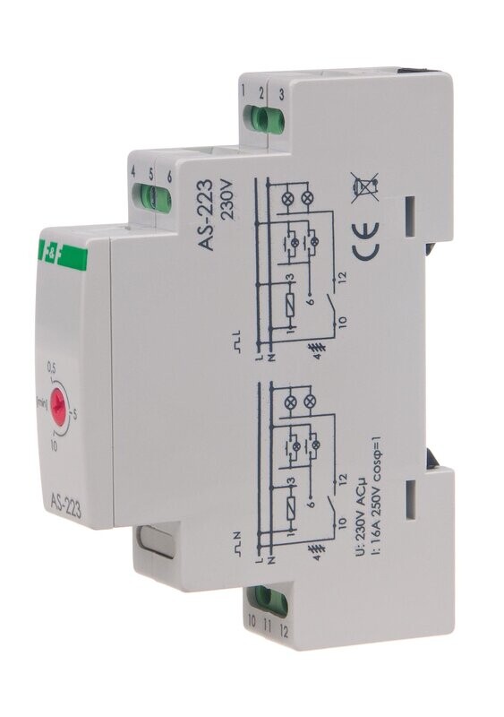 AS-223 Treppenhausautomat Antiblokkiersystem 230V AS-223 Treppenhausautomat Antiblokkiersystem 230V