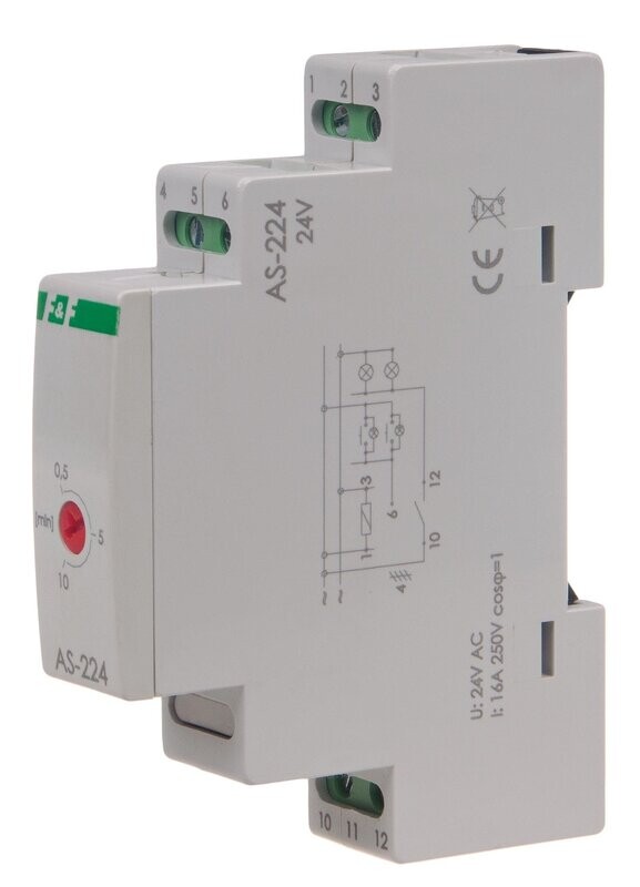 AS-224 Treppenhausautomat Antiblokkiersystem 24V AS-224 Treppenhausautomat Antiblokkiersystem 24V