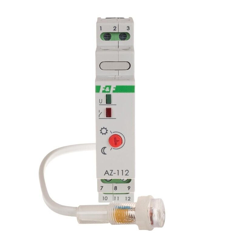 Dämmerungsschalter AZ-112 230V 16A mit externe Sonde Ø10 Dämmerungsschalter AZ-112 230V 16A mit externe Sonde Ø10