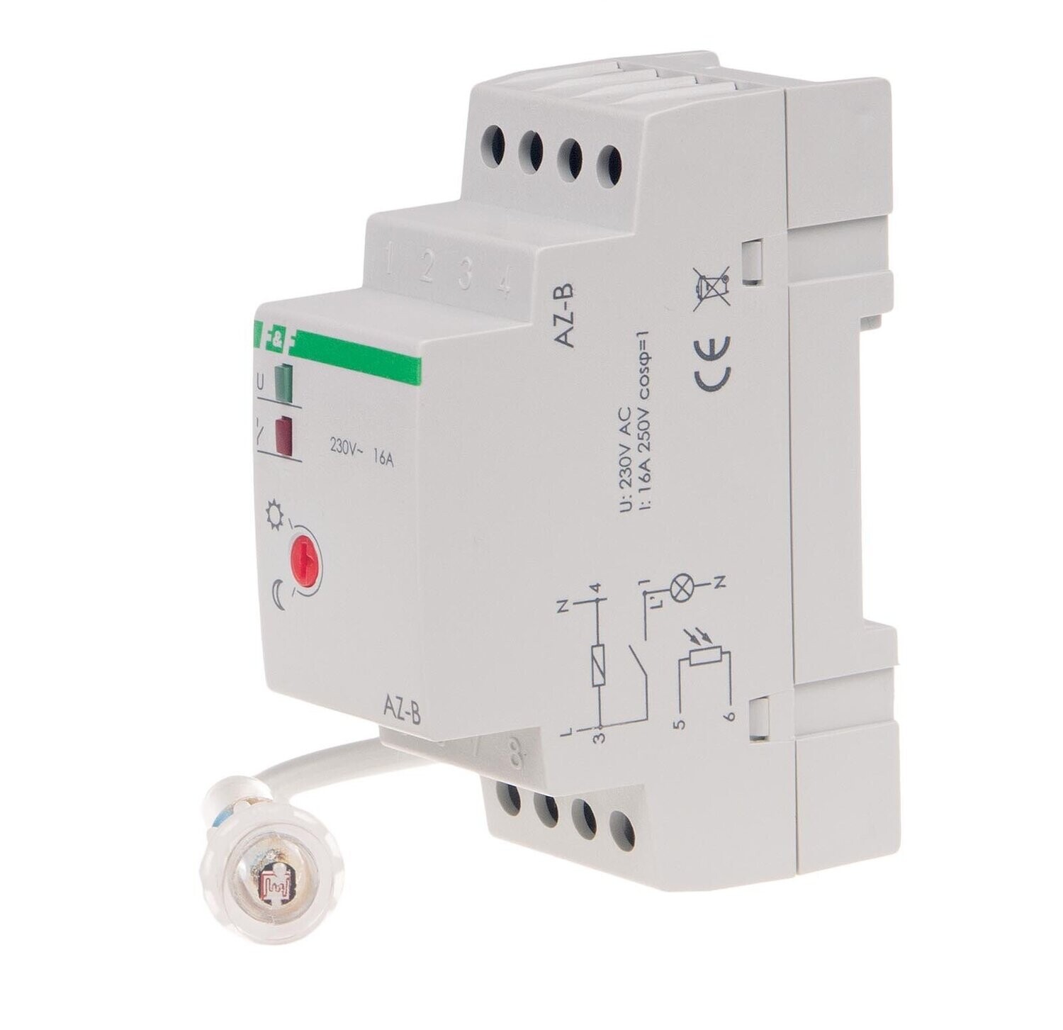 Dämmerungsschalter AZ-B 230V AC 16A mit externer Sonde Ø10