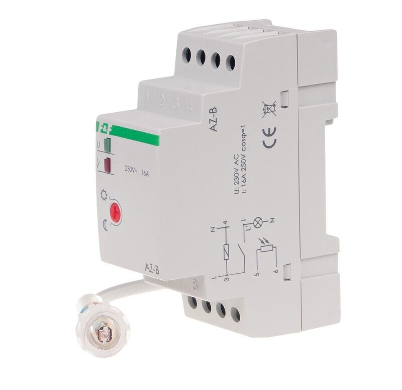 Dämmerungsschalter AZ-B 230V AC 16A mit externer Sonde Ø10 Dämmerungsschalter AZ-B 230V AC 16A mit externer Sonde Ø10