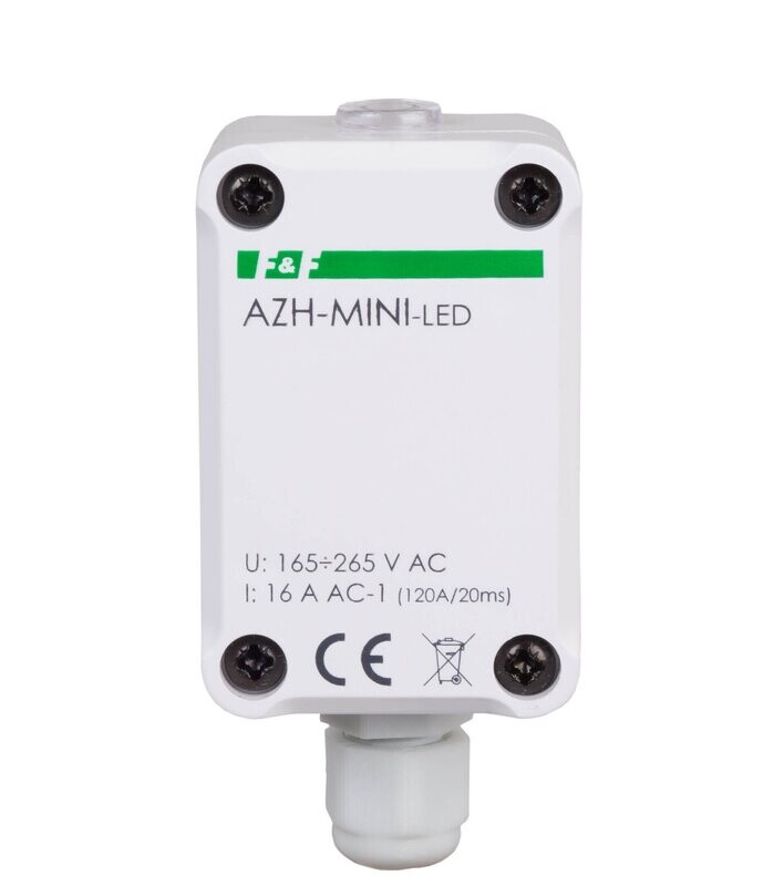 Mini Dämmerungsschalter AZH-MINI-LED 230V 16A LED Beleuchtung IP65 Mini Dämmerungsschalter AZH-MINI-LED 230V 16A LED Beleuchtung IP65