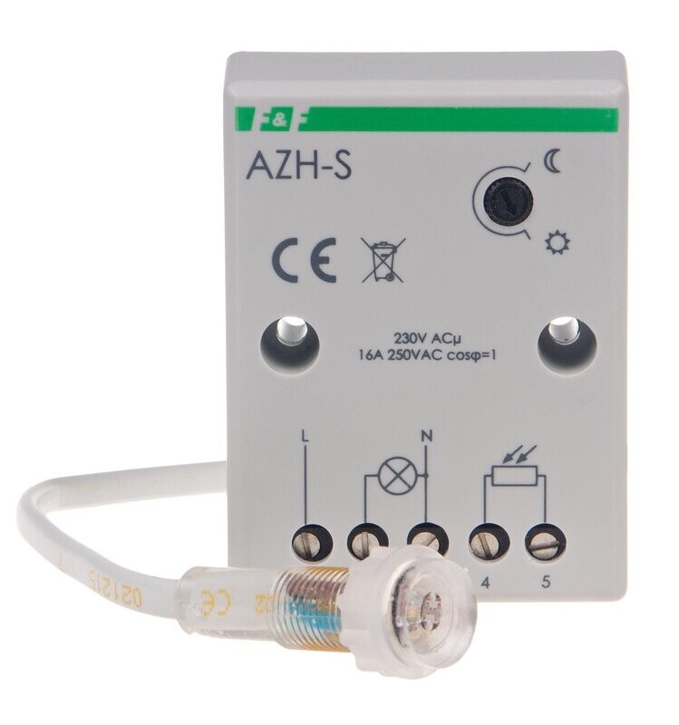 Dämmerungsschalter AZH-S 230V 16 A mit externer Sonde Ø10 Dämmerungsschalter AZH-S 230V 16 A mit externer Sonde Ø10