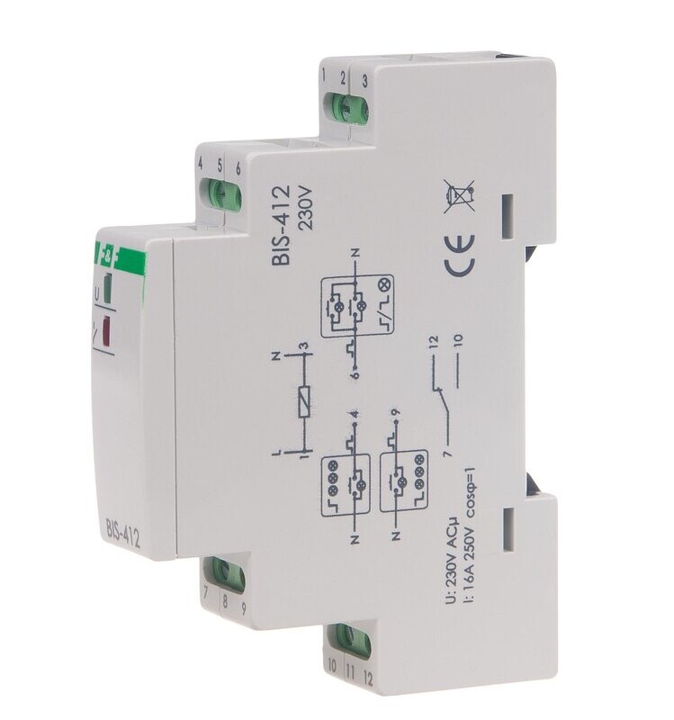 BIS-412 Bistabiles Gruppen Relais 230V AC FUNKTION ALLES ON/OFF BIS-412 Bistabiles Gruppen Relais 230V AC FUNKTION ALLES ON/OFF