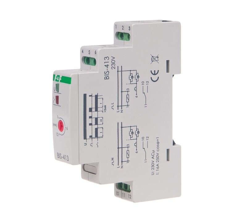 BIS-413 Bistabiles Relais 165V-265V AC mit ausschaltbaren Timer