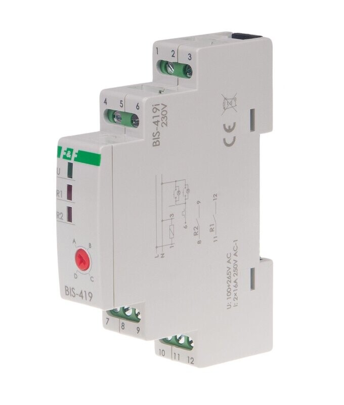 BIS-419i LED Bistabiles Relais 165V-265V AC 4x Funktionen (Sequentiell) BIS-419i LED Bistabiles Relais 165V-265V AC 4x Funktionen (Sequentiell)